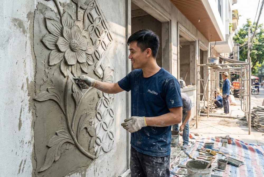 Báo Giá Dịch Vụ Phù Điêu Xi Măng Đẹp Tại TPHCM 13 phudieuximang
