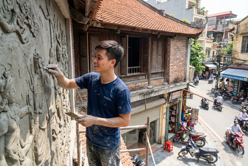 Báo Giá Dịch Vụ Phù Điêu Xi Măng Đẹp Tại TPHCM 18 phudieuximang