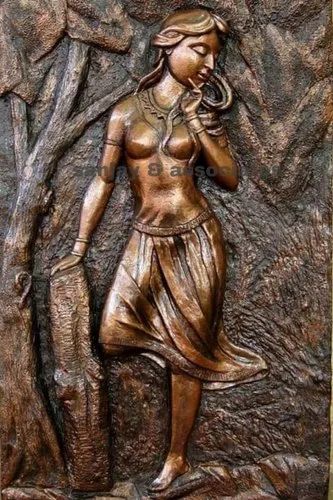 Hướng dẫn chi tiết xử lý vết nứt tranh phù điêu xi măng 12 Brown Cement Wall Relief Statue, For Interior Decor at ₹ 1500/piece in Ringas